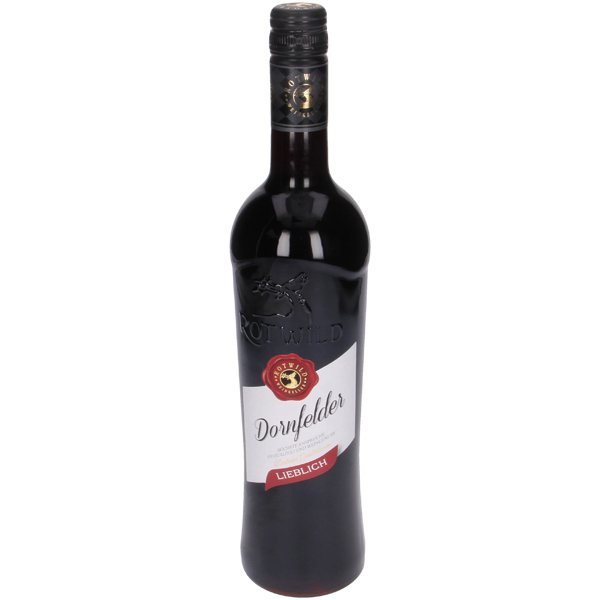 Красное вино "Rotwild Dornfelder" полусладкое, 10,5% алк.