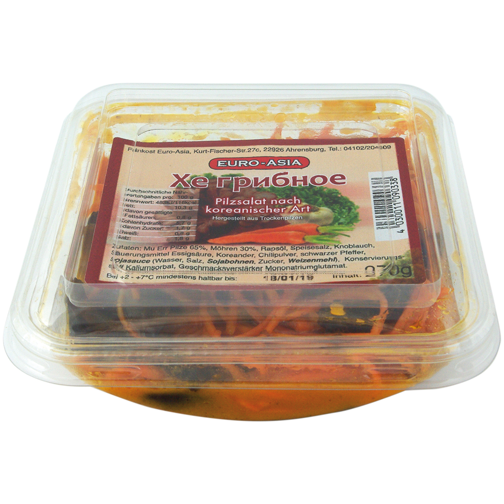 Koreaanse champignonsalade