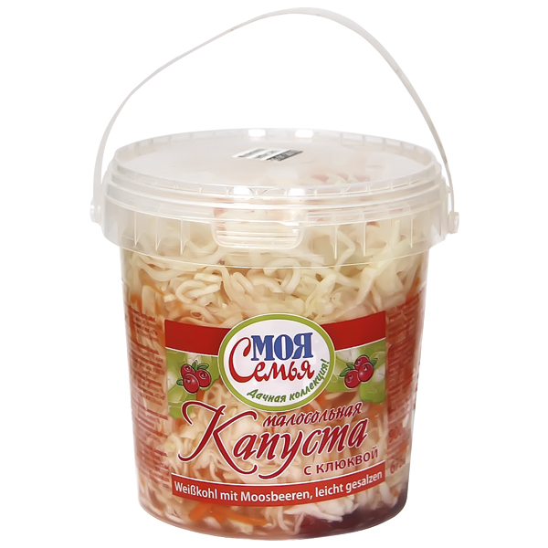 "MOJA SEMJA" Малосольная капуста с клюквой