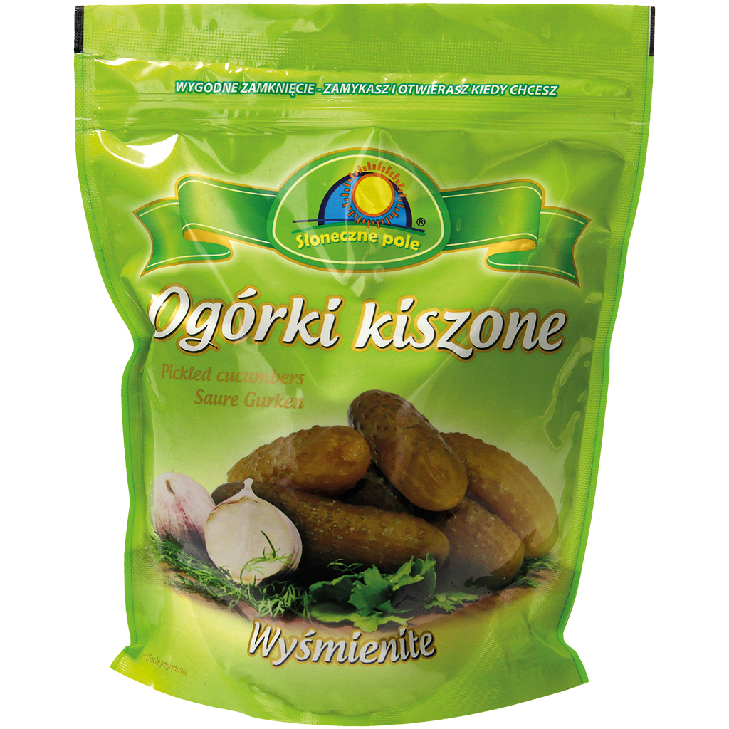 Oгурцы бочковые "Ogoreczki kiszone" в стоячем пакете "Doypack"