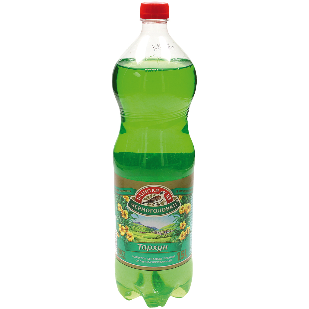 Koolzuurhoudende frisdrank met dragon smaak "Tarchun"