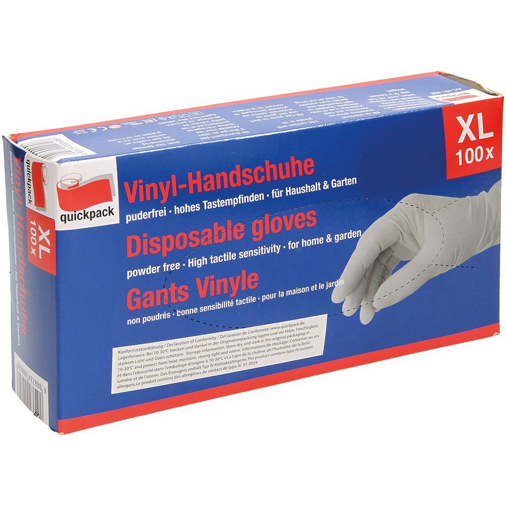 Latex handschoenen poedervrij, wit, maat M, 100 stuks.