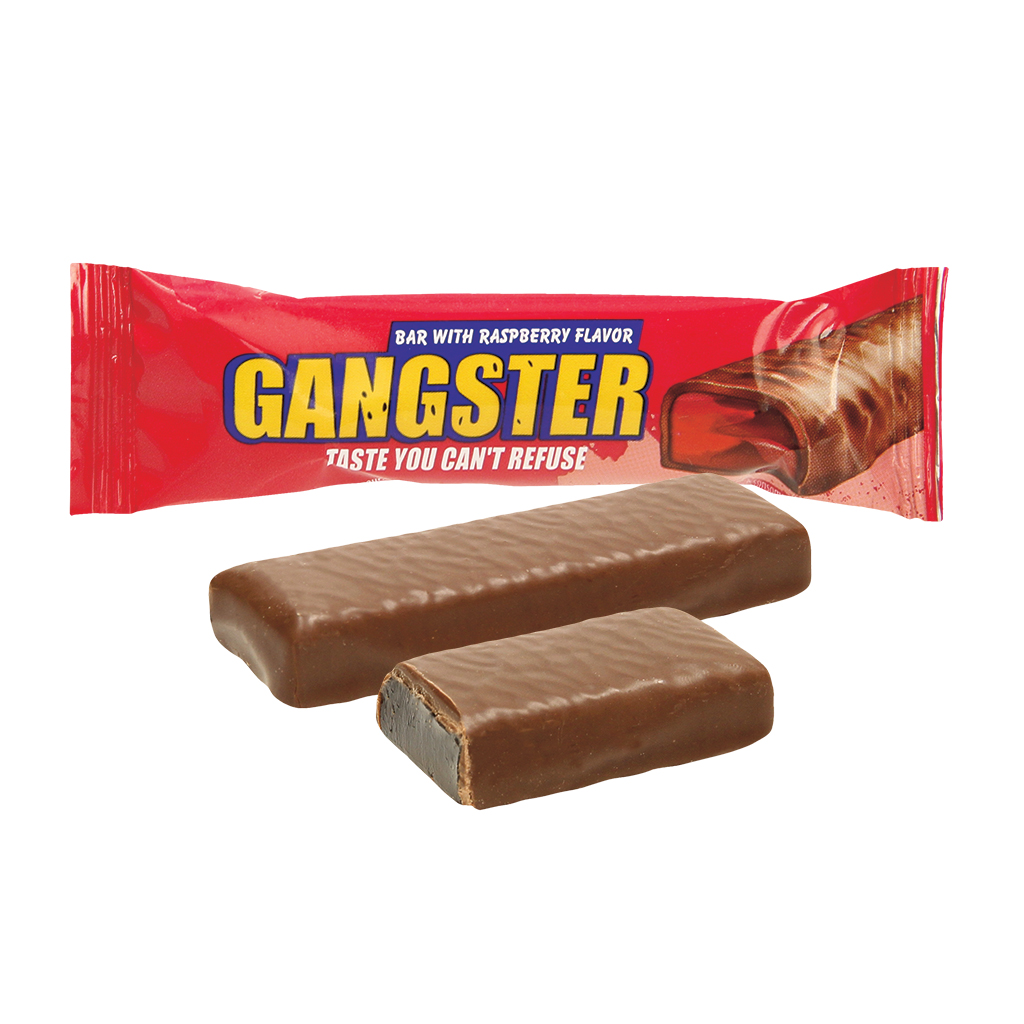 Желейный батончик со вкусом малины в кондитерской глазури