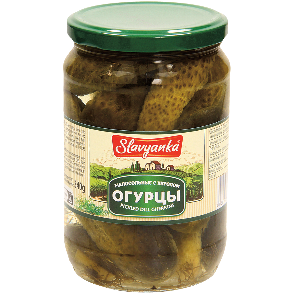 Соленые огурцы с укропом