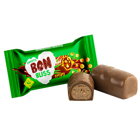 Bon Bliss – Конфета с хрустящими кусочками кукурузы и риса и