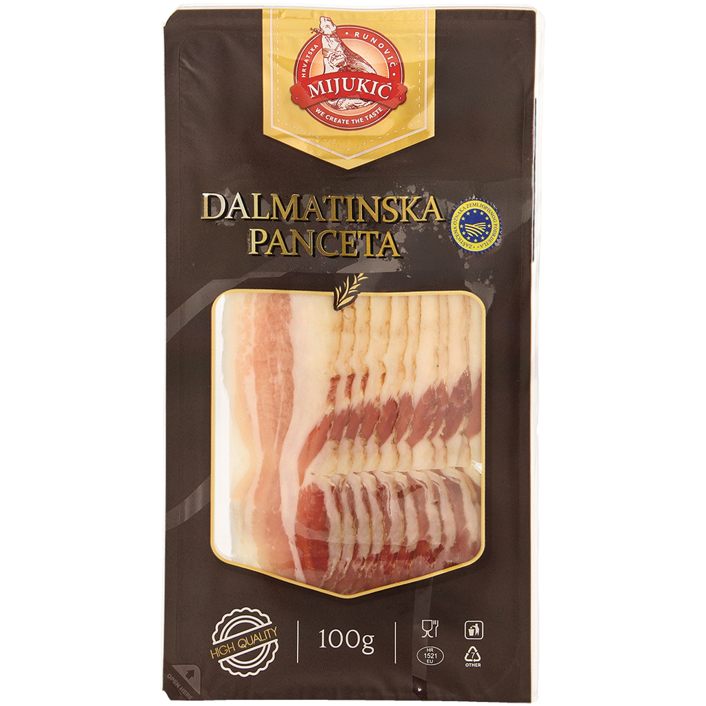 Dalmatijnse pancetta Varkensbuikspek koudgerookt