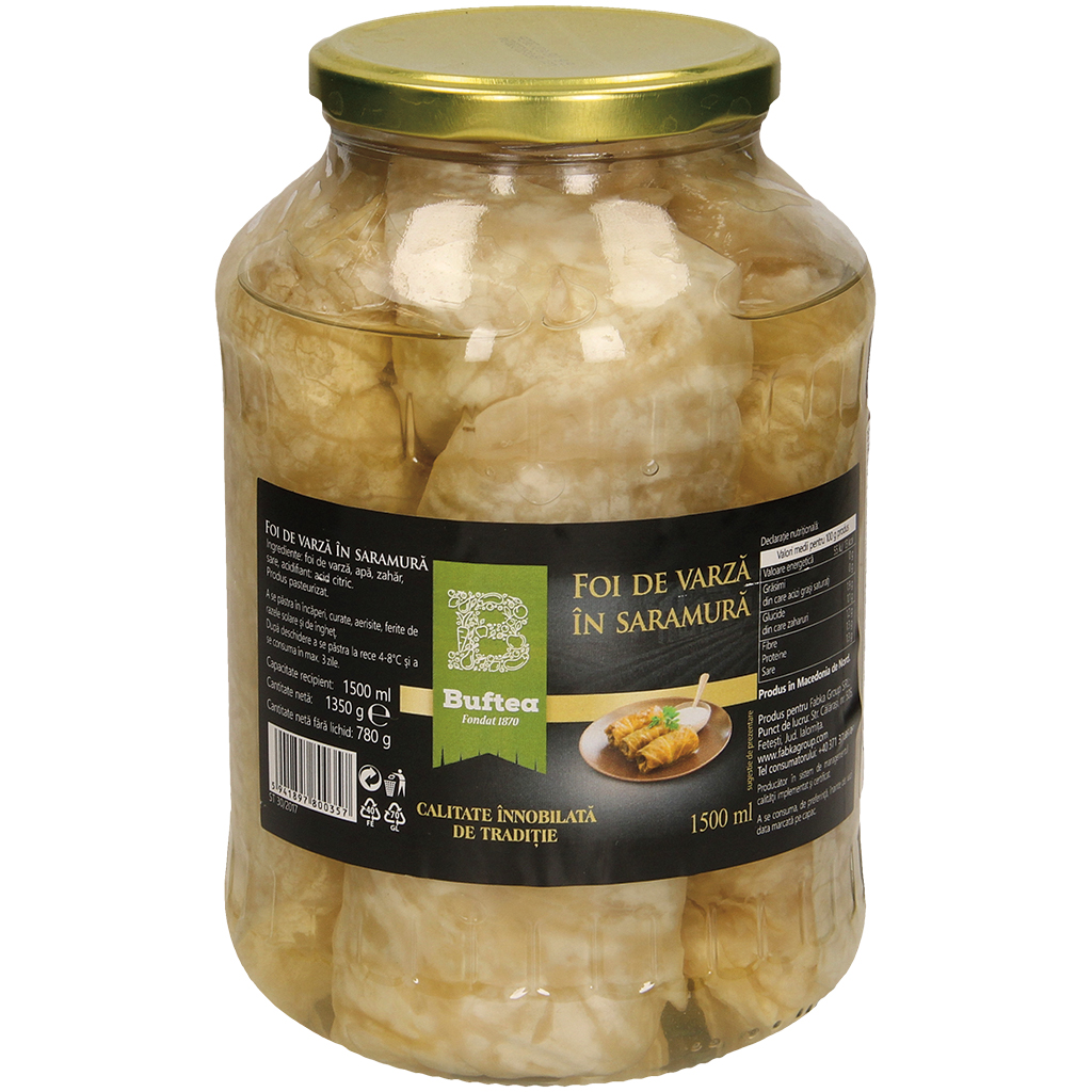 "Foi de varza in saramura" Маринованные листья белокочанной