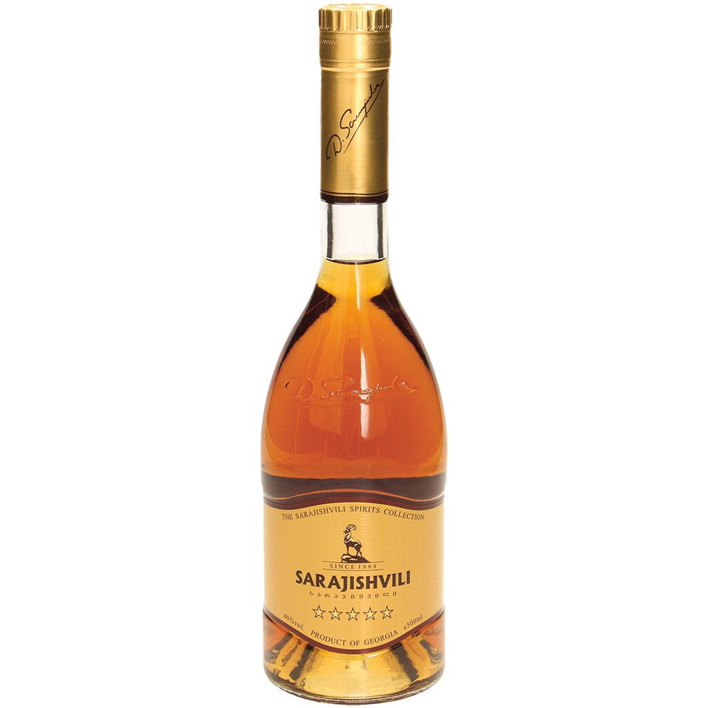 Sarajishvili 5*- Brandewijn, 40% vol.
