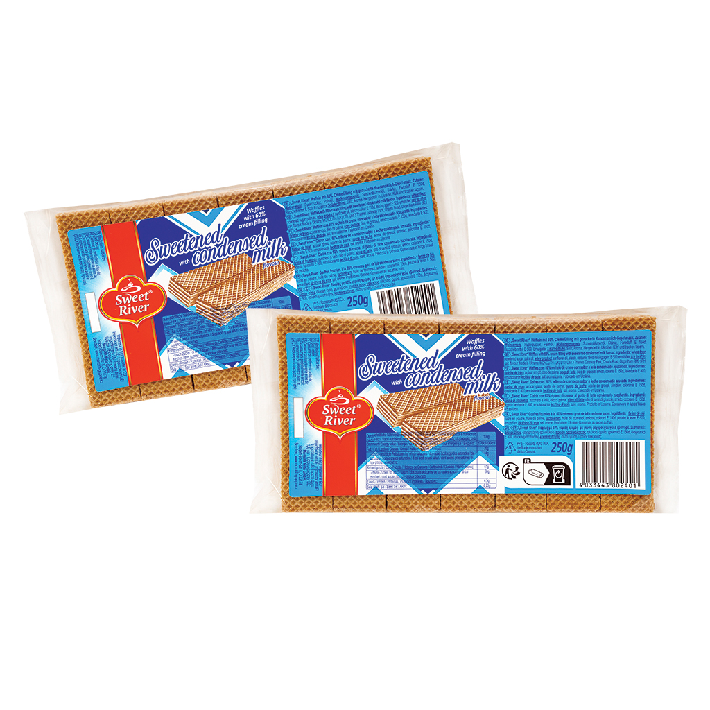 "SWEET RIVER" Вафли со вкусом сгущённого молока