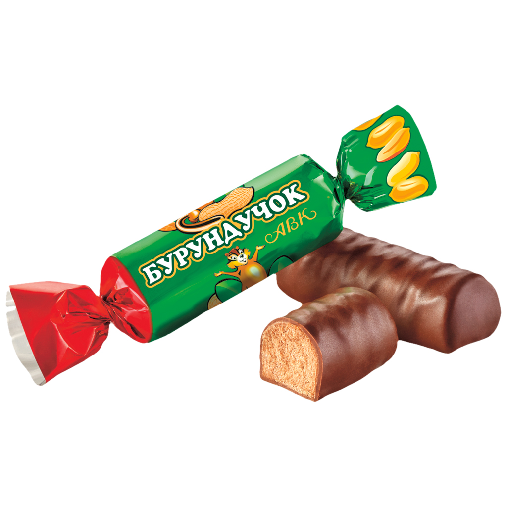 "Burunduchok" Pindasnoepjes in glazuur