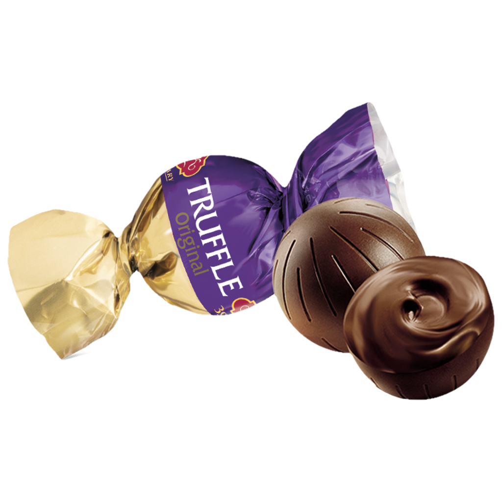 Konfekt "Truffel Original" in cacao-vetglazuur 30%
