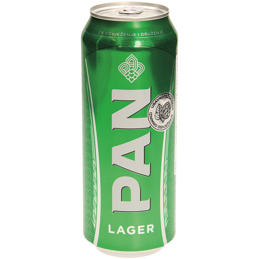 Tappunter "Pan Lager", 4,8% vol.