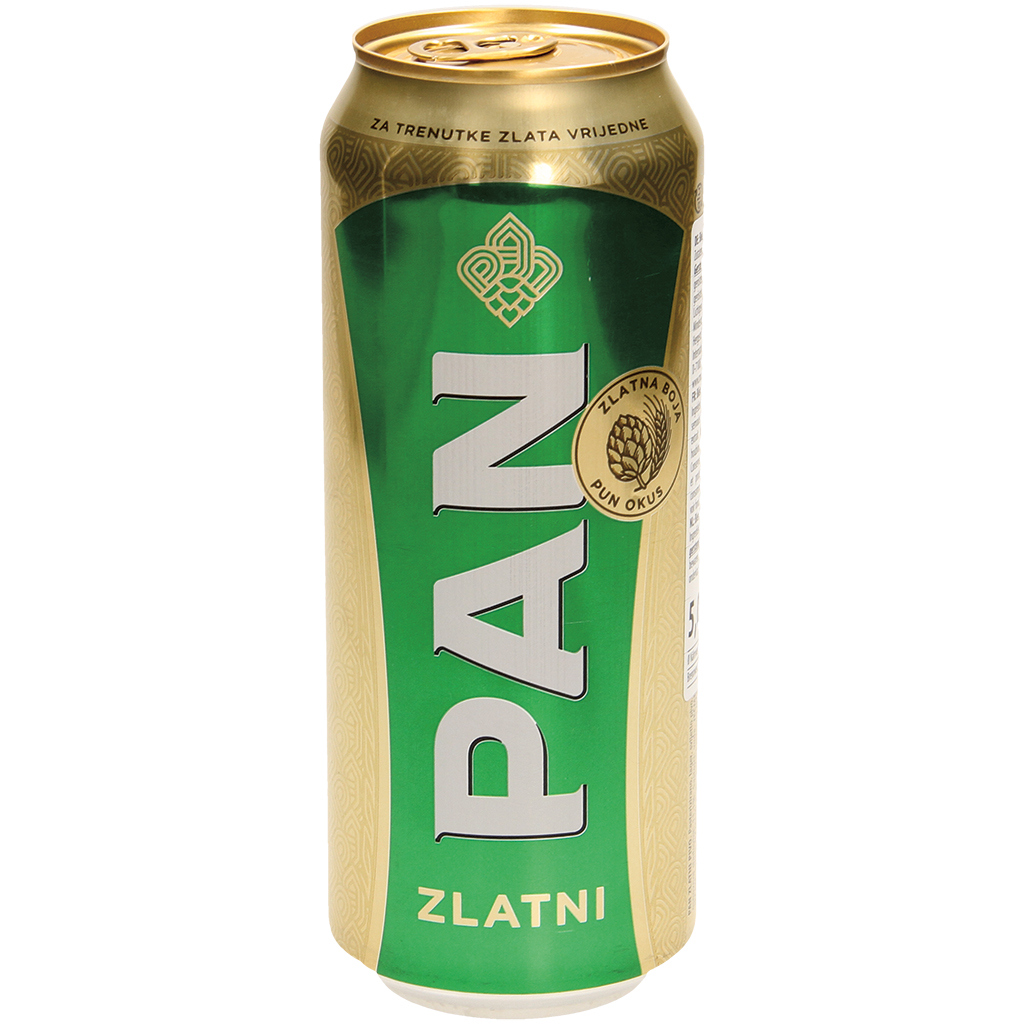 Bier "Pan Zlatni", 5,0% vol.