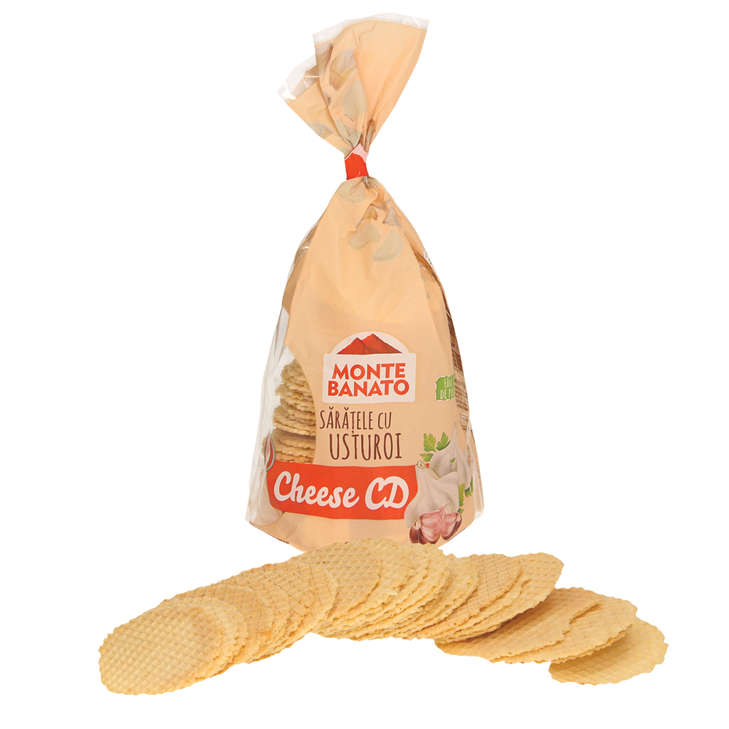 "Saratele cu usturoi-Monte Banato" Соленые вафли с сыром и ч