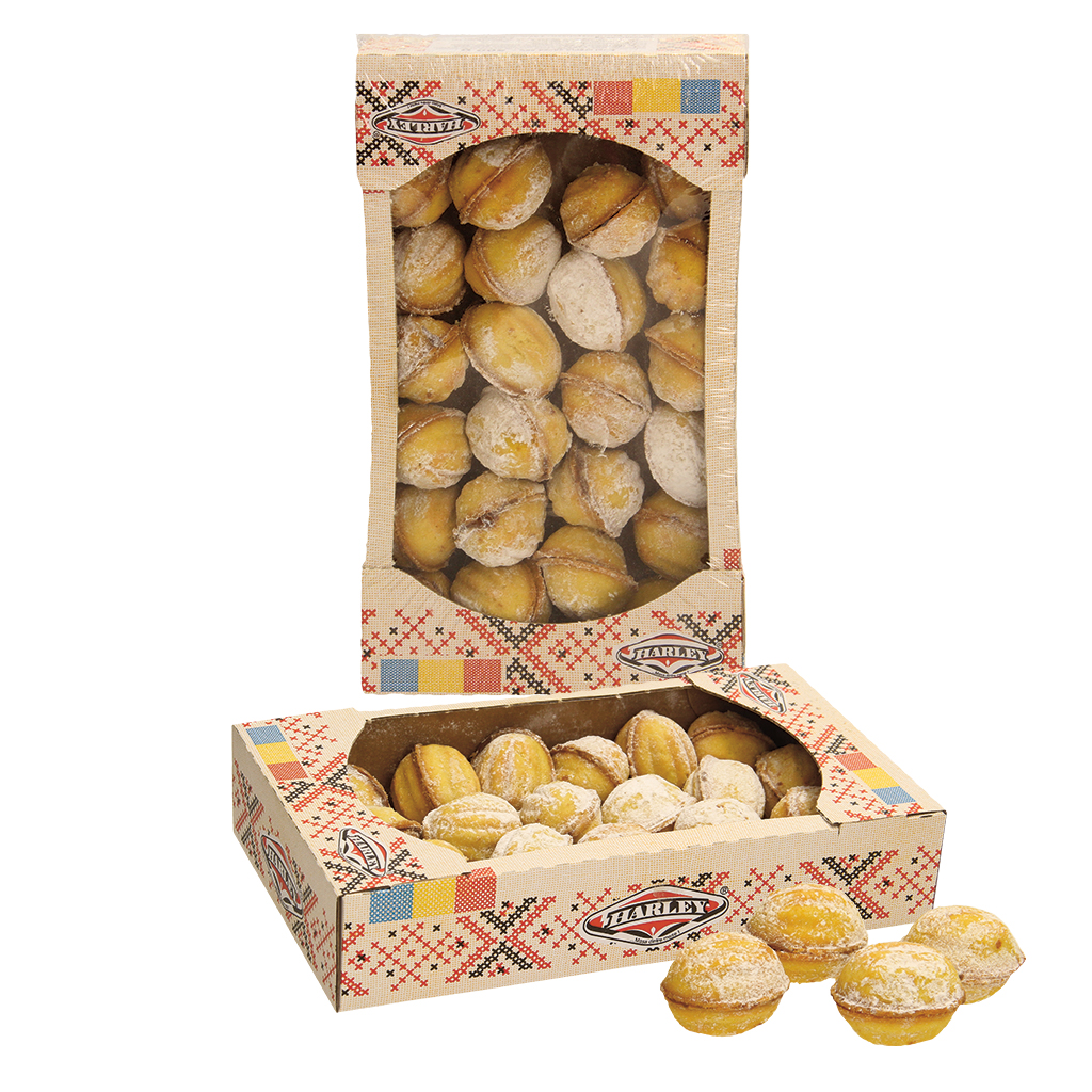 выпечка "орешки" с начинкой со вкусом шоколада