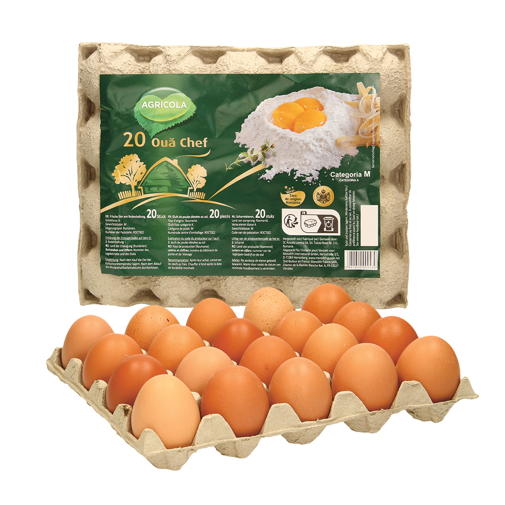 Verse eieren uit vrije uitloop, 20 stuks, kwaliteitsklasse A