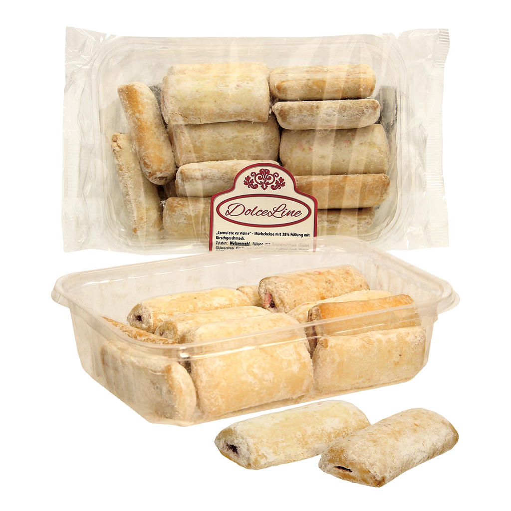 Kersenmürbekekse met 28% vulling