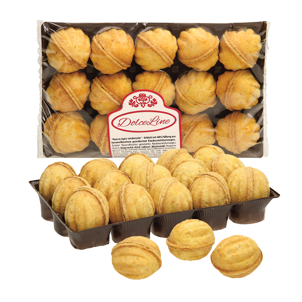 Melkcondensat noten - Gebak met 48% gekaramelise melkproduct