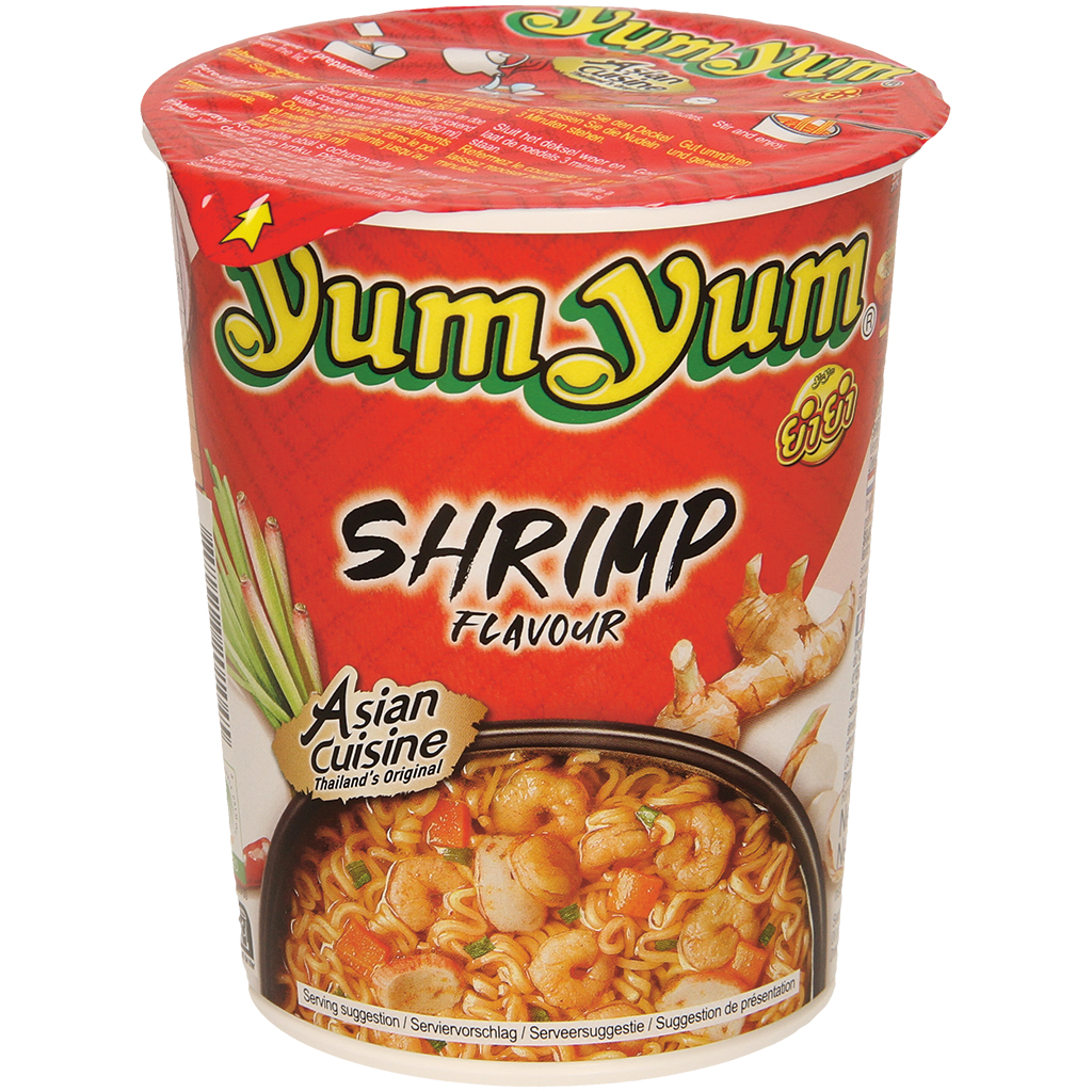 Instant noedels met garnalensmaak
