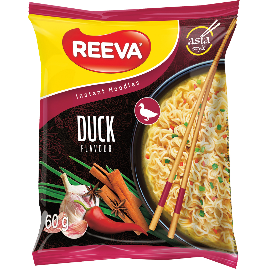 REEVA Instantnoedelgerecht met eendenvlees smaak.