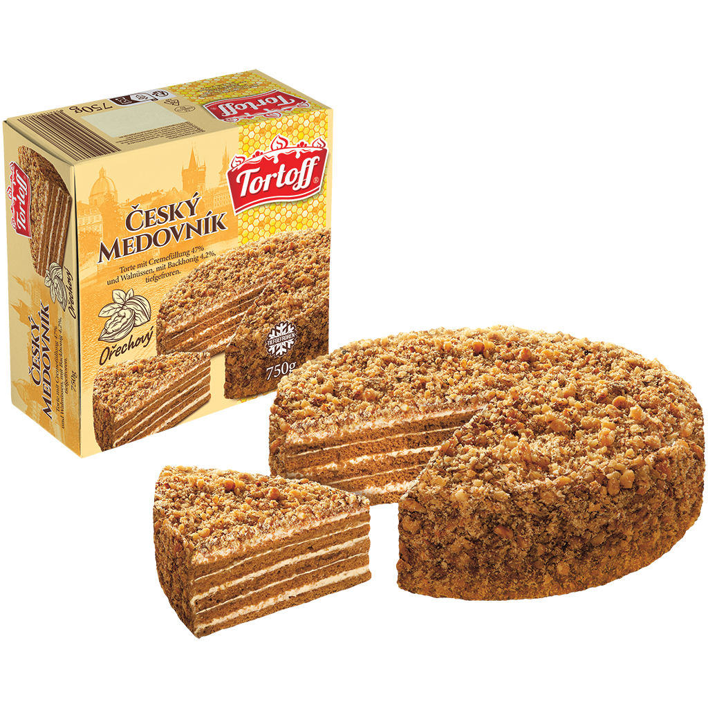 "TORTOFF" Чешский медовик ореховый. Торт с кремом и грецкими