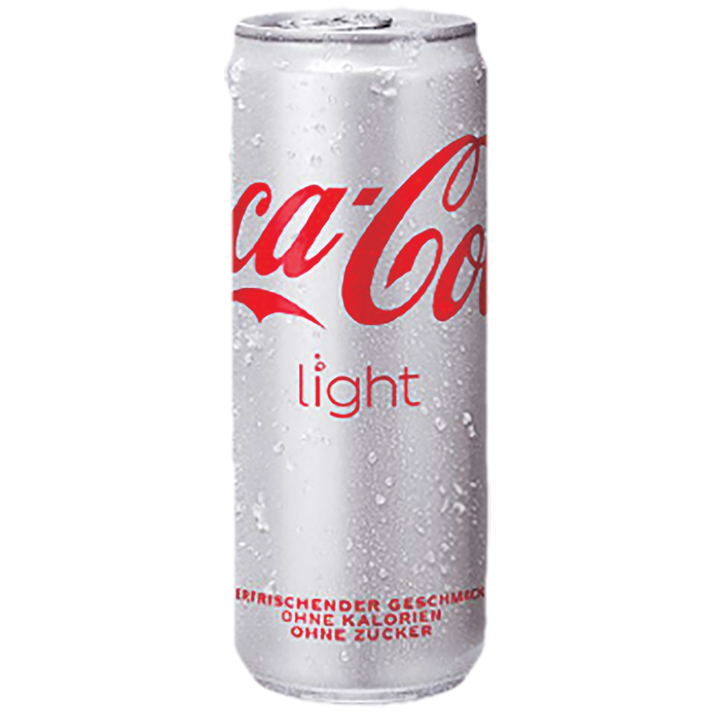 Coca-Cola light - Calorie-vrij, cafeïnehoudend verfrissend drankje met plantenextracten, met zoetstoffen