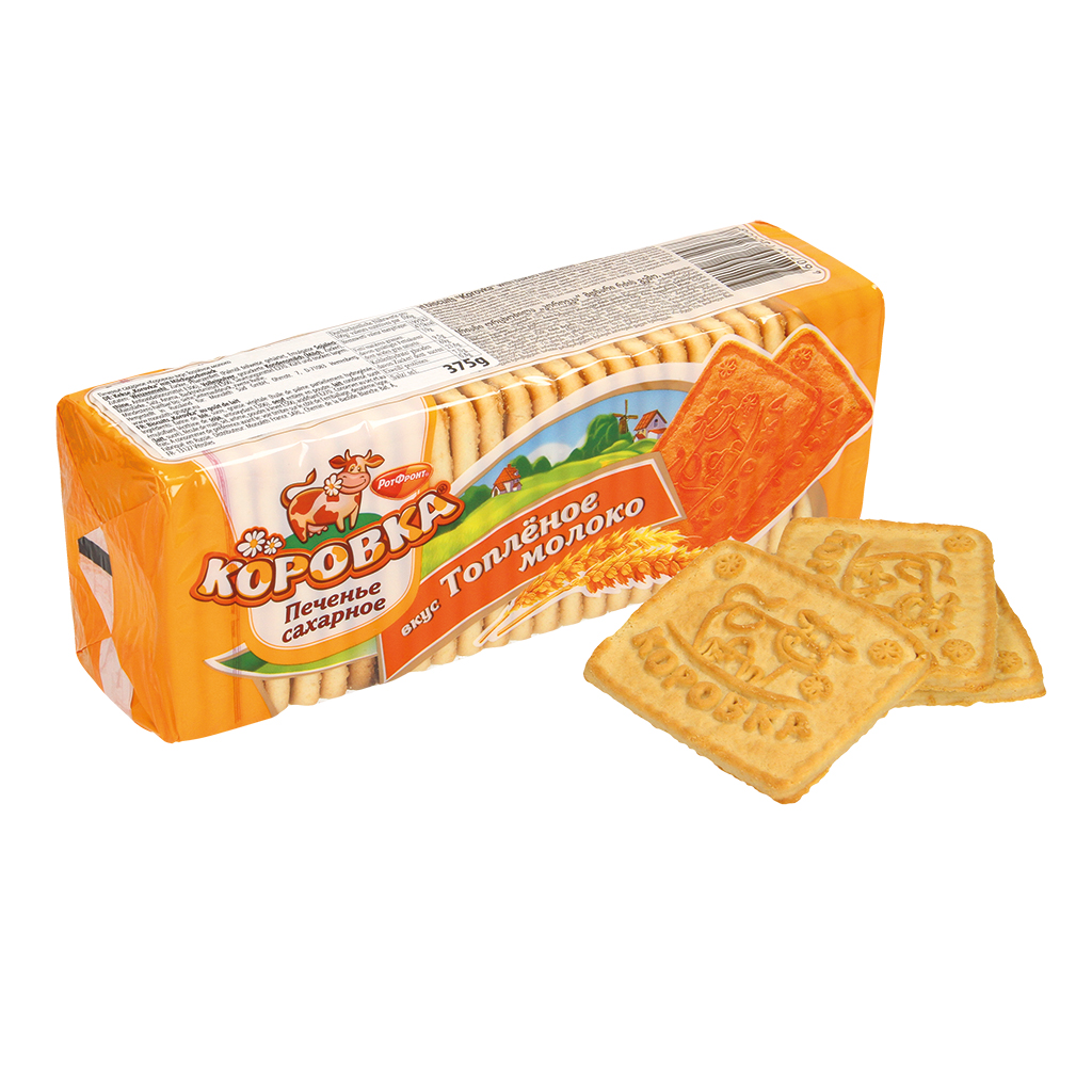 Печенье сахарное "Коровка" вкус Топлёное молоко