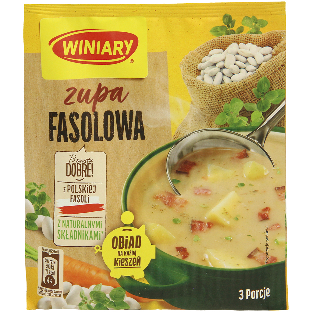 Bonencrèmesoep met groenten "Zupa Fasolowa"