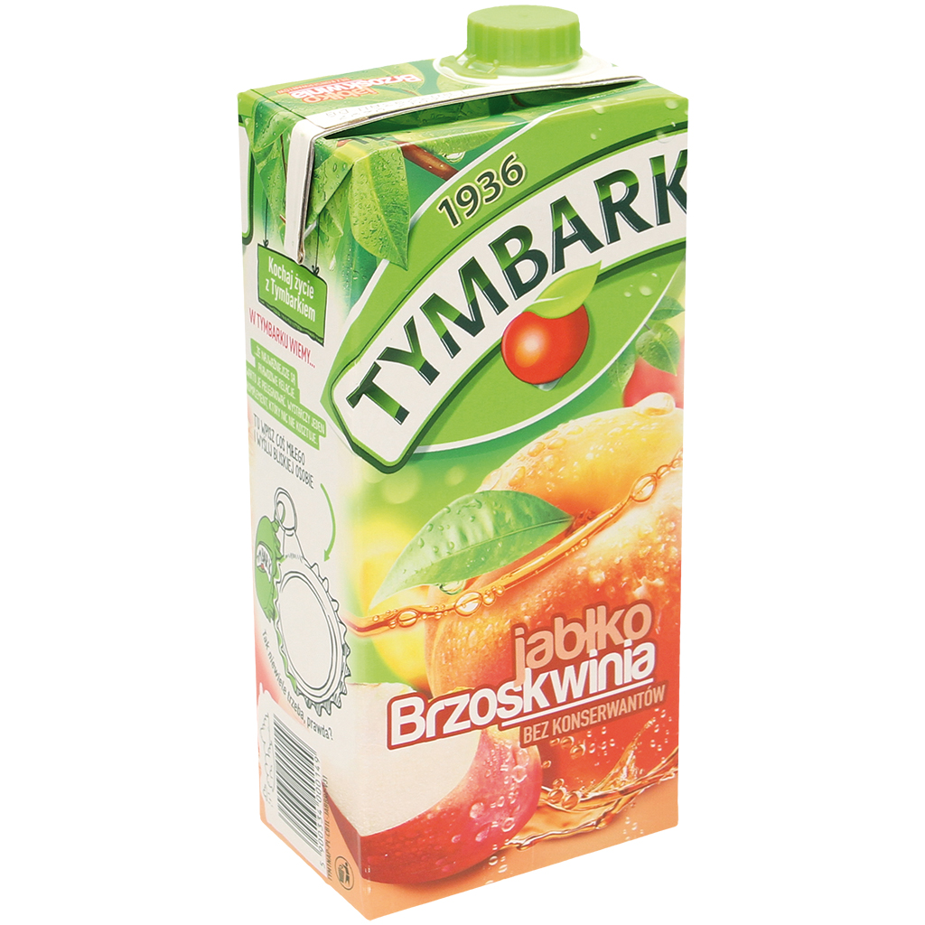 Appel-perzik verfrissingsdrank