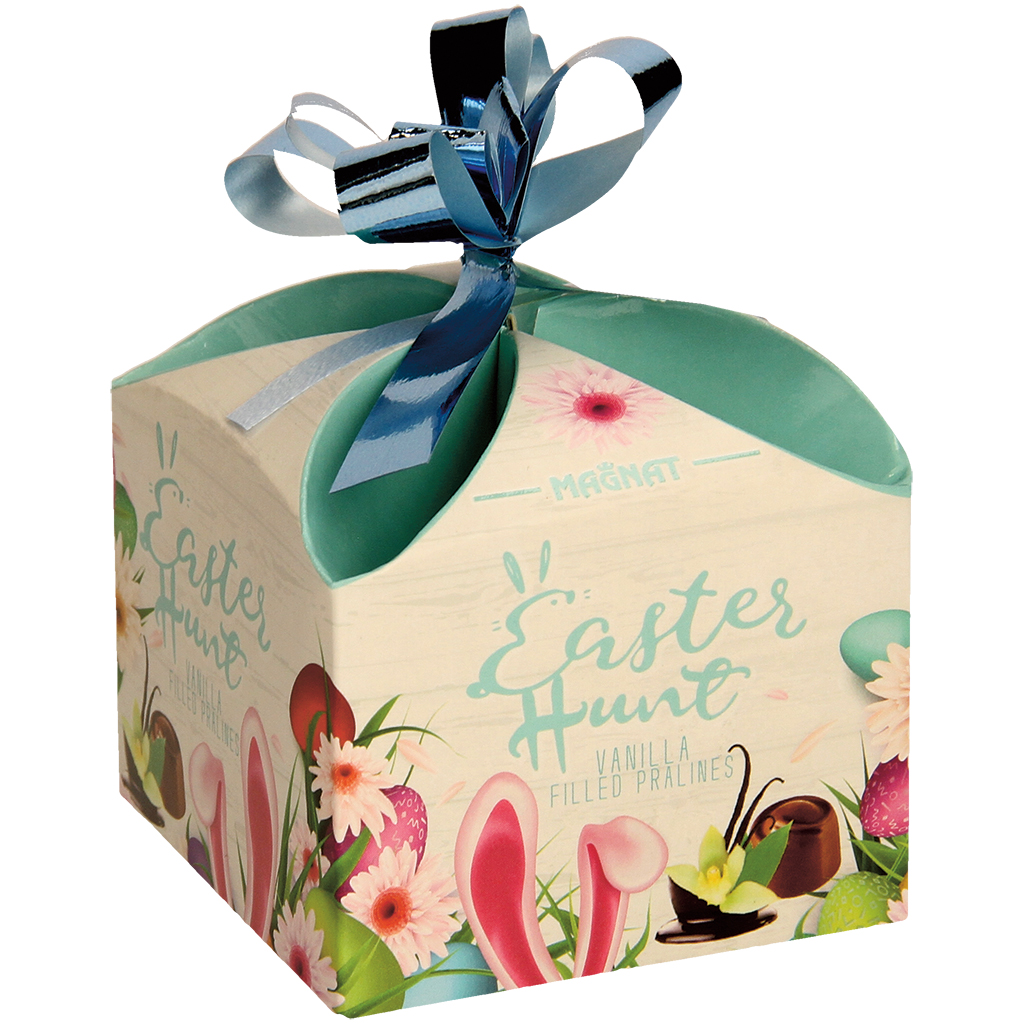 Choco & Vanille" Pralines met 50% Vanillevulling.