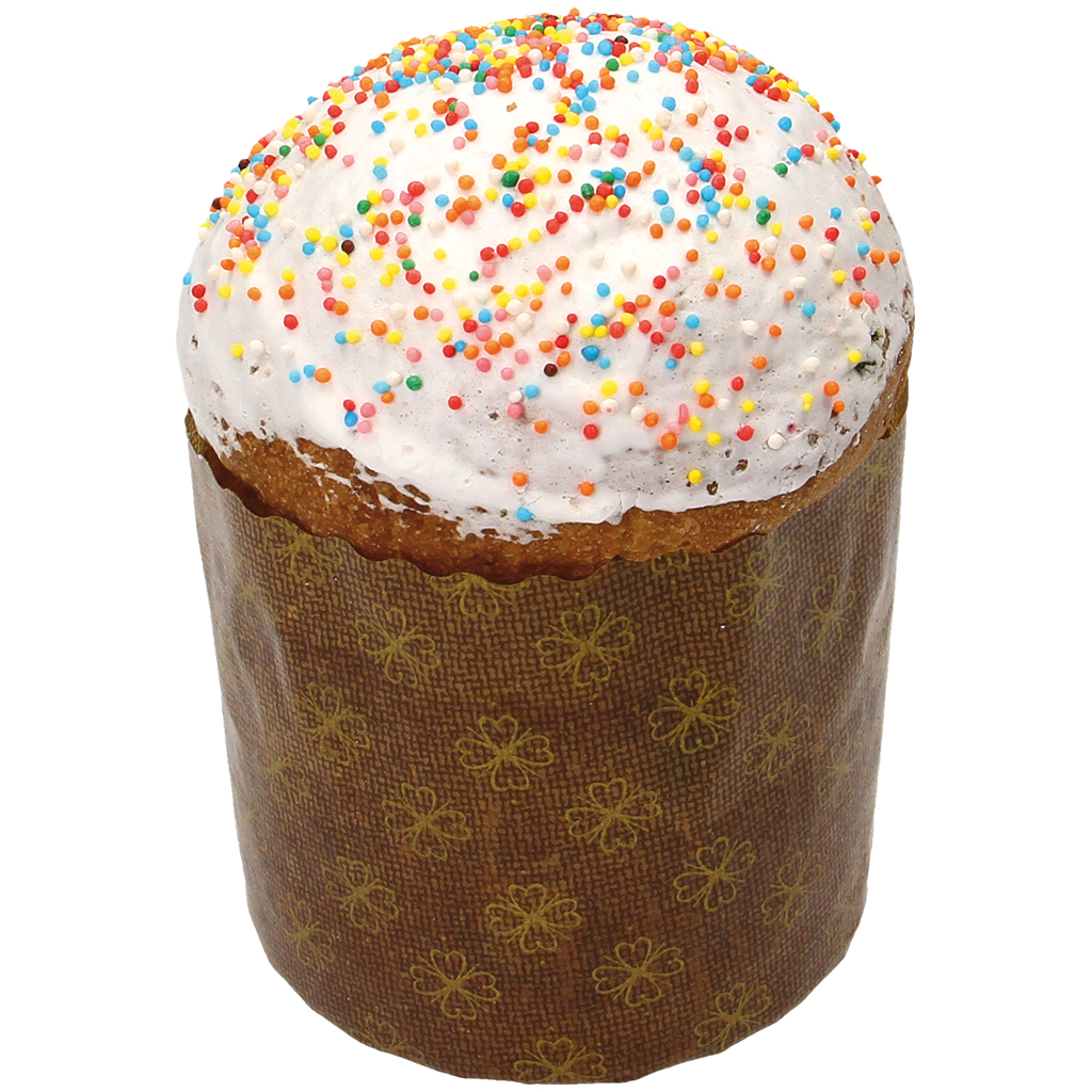 Paasgistgebak "Kulitsch" met rozijnen (12,7%) en gekonfijte