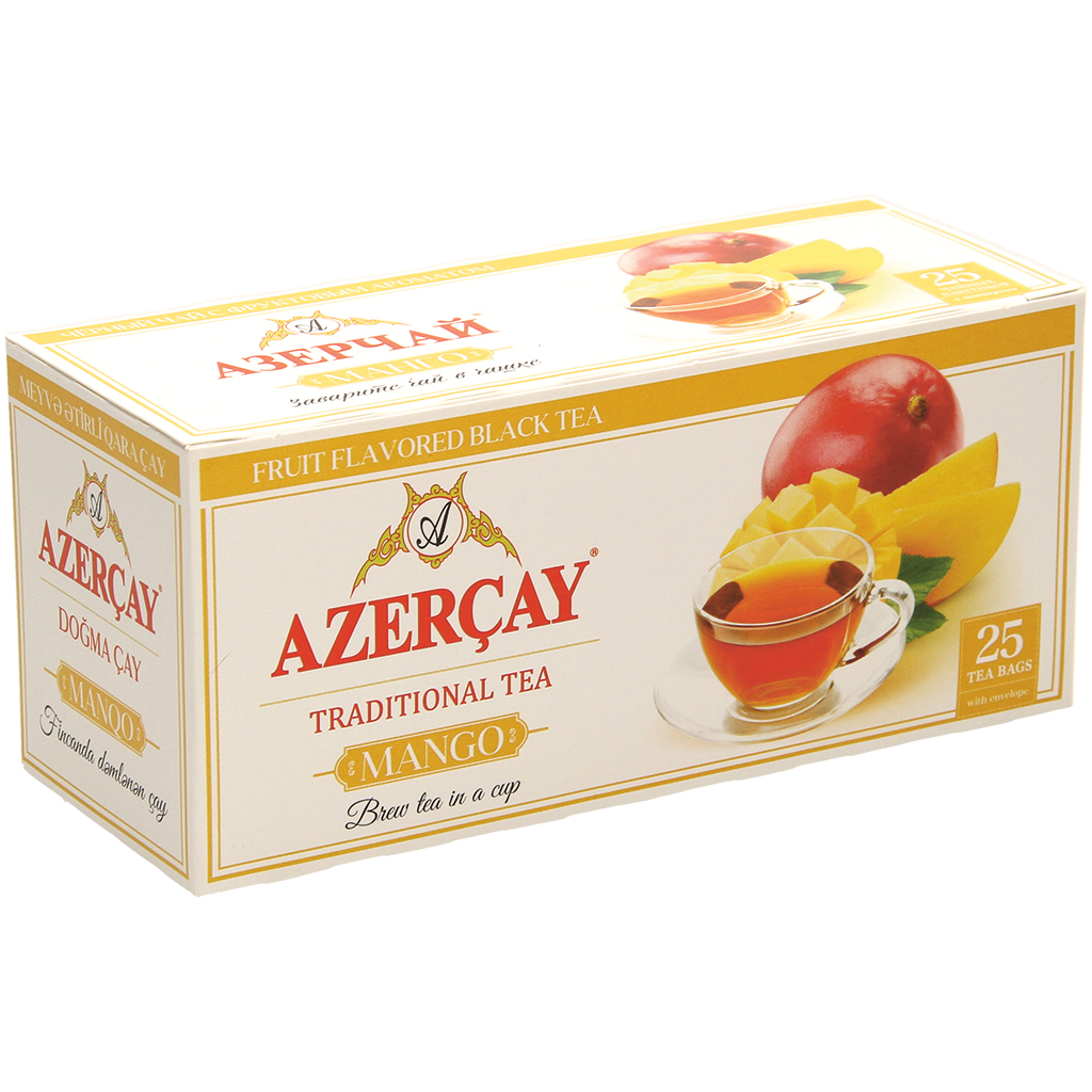 Azercay Zwarte thee met mangosmaak