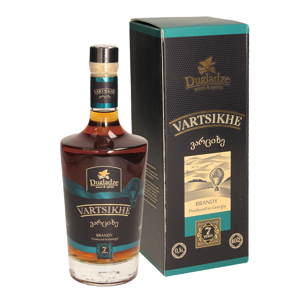 "Dugladze" Vartsikhe Wijnbrand (Brandy) 7 Jaar, 40 vol.