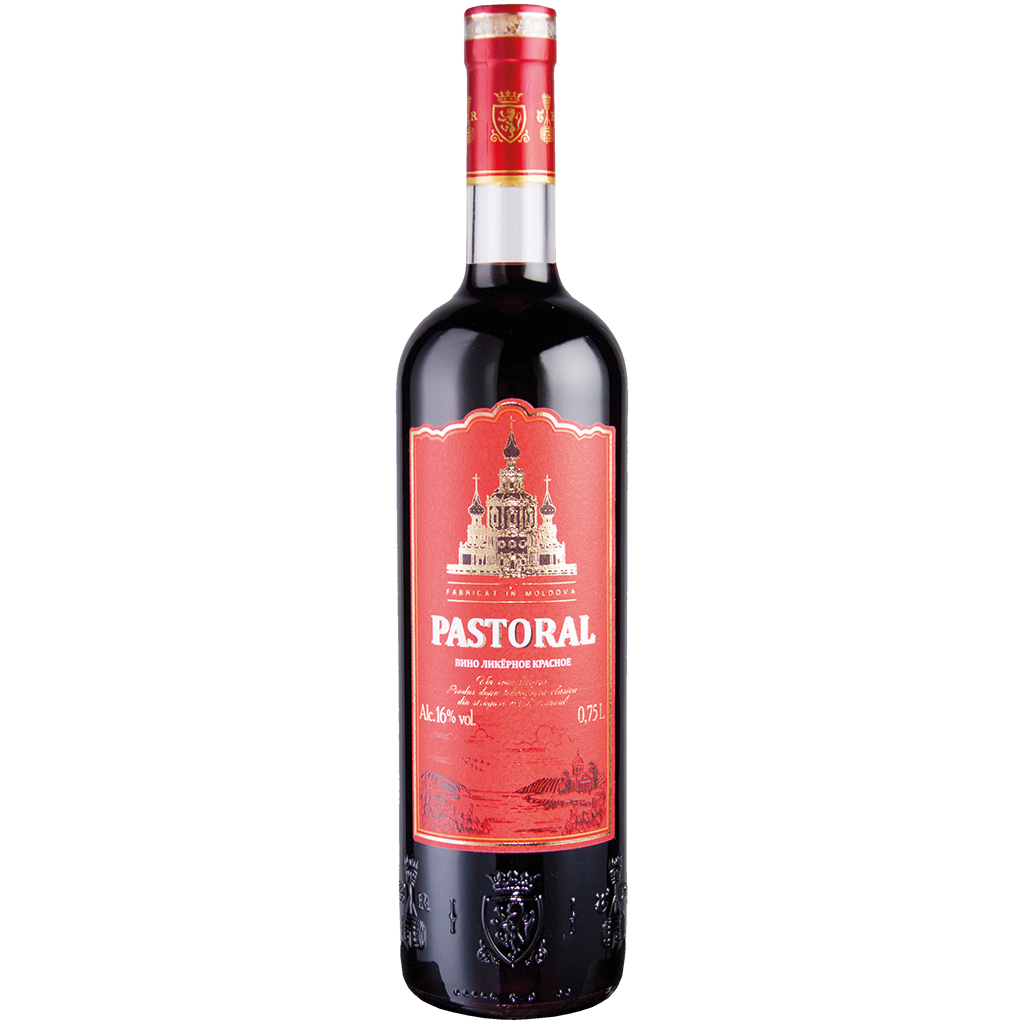 "PASTORAL" вино ликерное, красное с Молдавии, 16% алк.