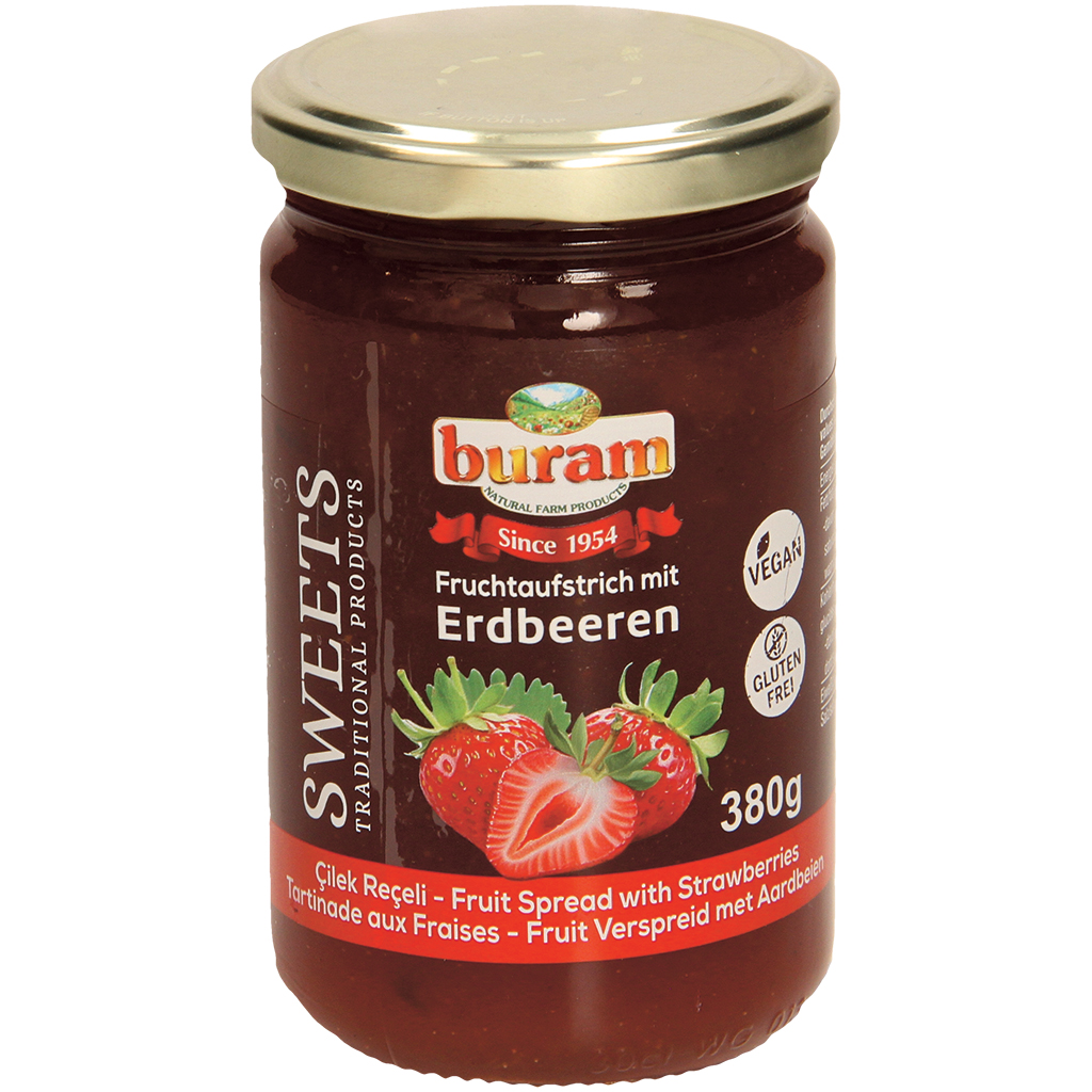 Vruchtenspread met aardbeien