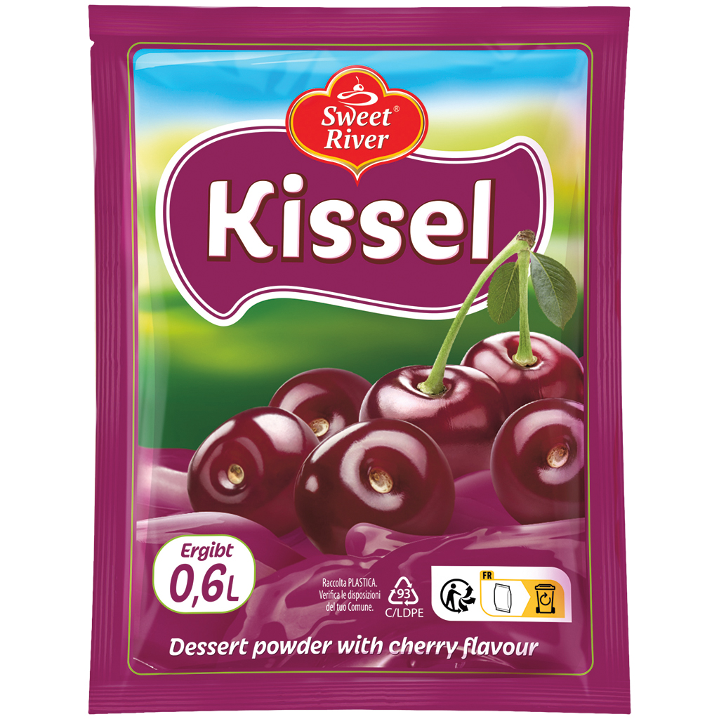 SWEET RIVER Dessertpoeder met kersensmaak "Kissel-Kers"
