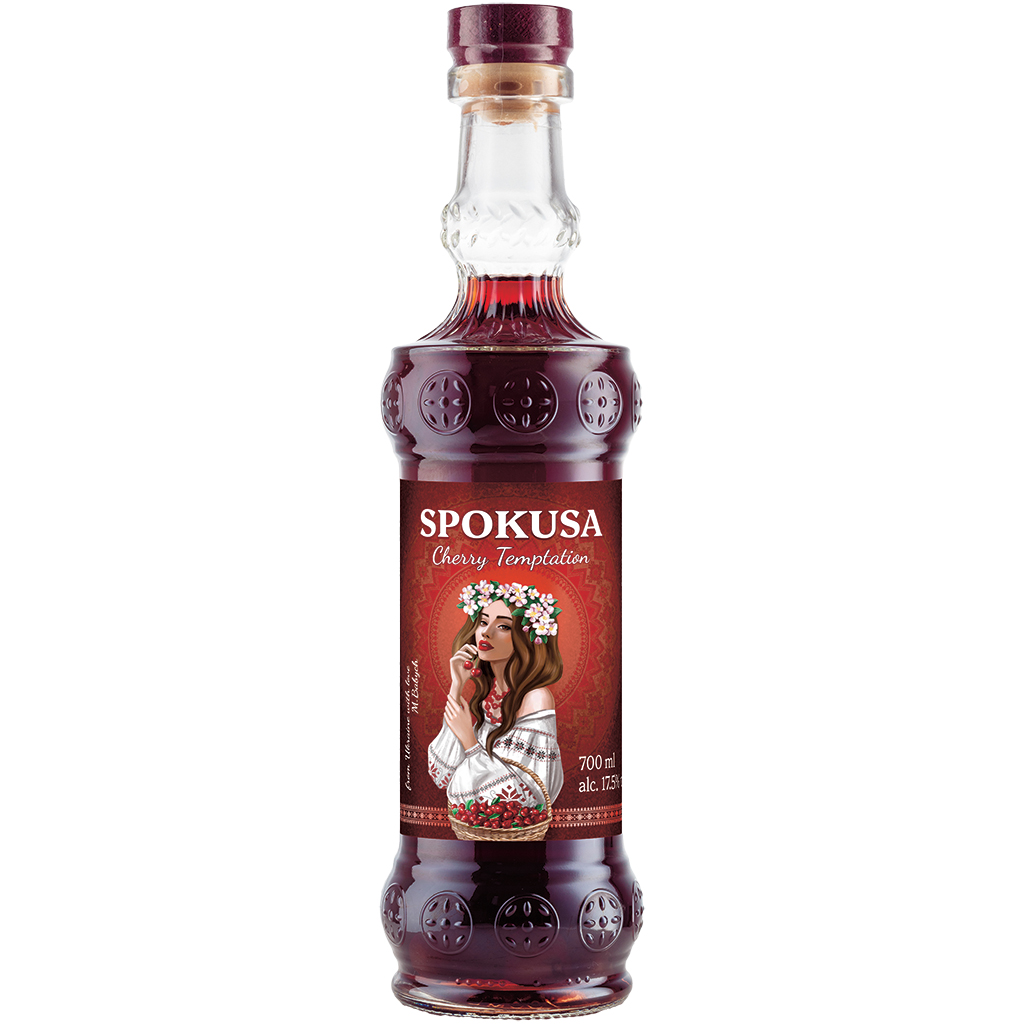 "SPOKUSA" Wijnkerslikeur, 17,5% vol.