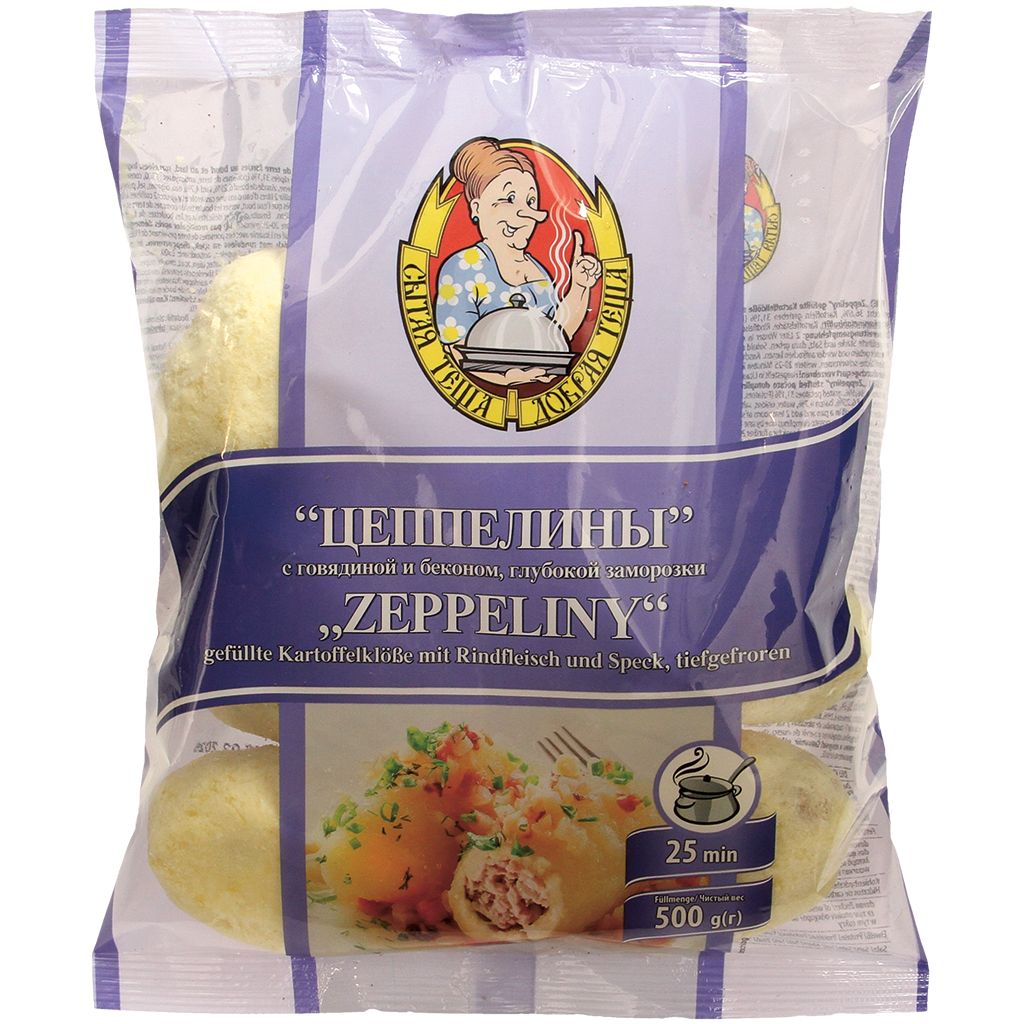 Фаршированные картофельные клецки "Цеппелины" с говядиной и