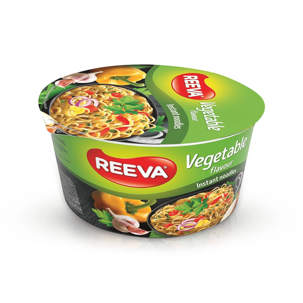 "REEVA" Лапша быстрого приготовления со вкусом овощей.
