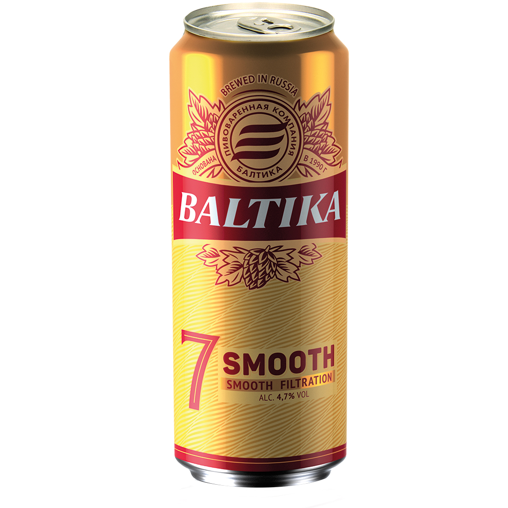 Пиво Светлое "Балтика мягкое №7", 4,7% алк.