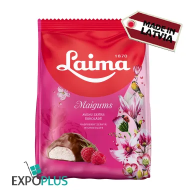LAIMA MAIGUMS RASBERRY ZEPHYR IN CHOCOLATE ( 6X175)