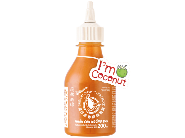 Sriracha chilisaus met kokosmelk 200 ml