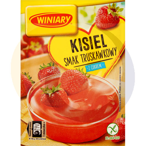 Winiary Aardbei kissel met suiker 77g