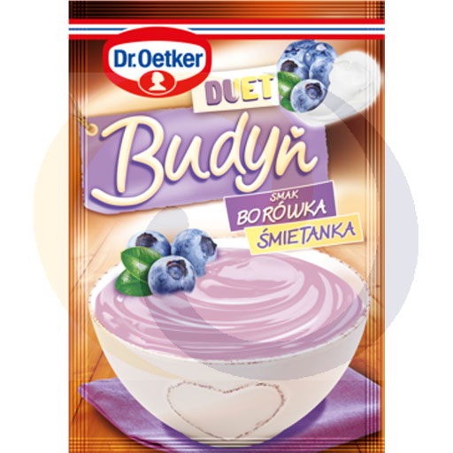 Dr.Oetker Pudding duo bosbes-room 40g