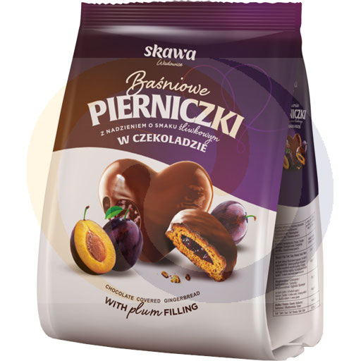 Skawa Baśniowe peperkoekjes met pruimenvulling in chocolade