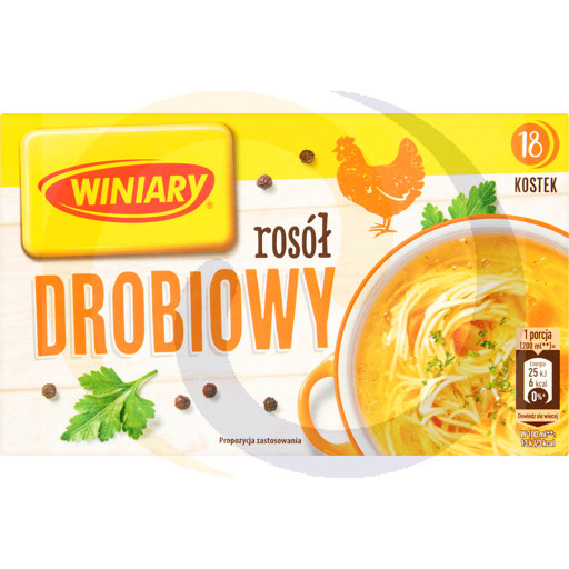 Вкусовые кубики куриного бульона Winiary 180 г (18 штук)