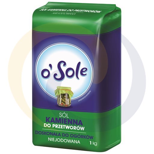 o'Sole Нерафинированная каменная соль без йода 1 кг