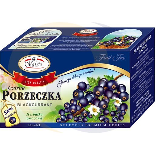 Малва Черносмородиновый фруктовый чай 40 г (20 чайных пакети