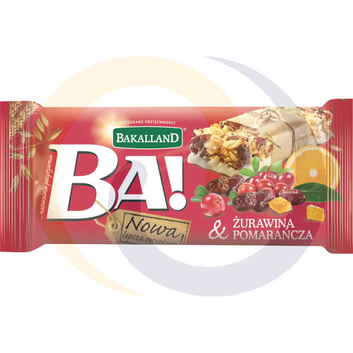 Bakalland Ba! Cranberry & Sinaasappel Mueslireep 40 g