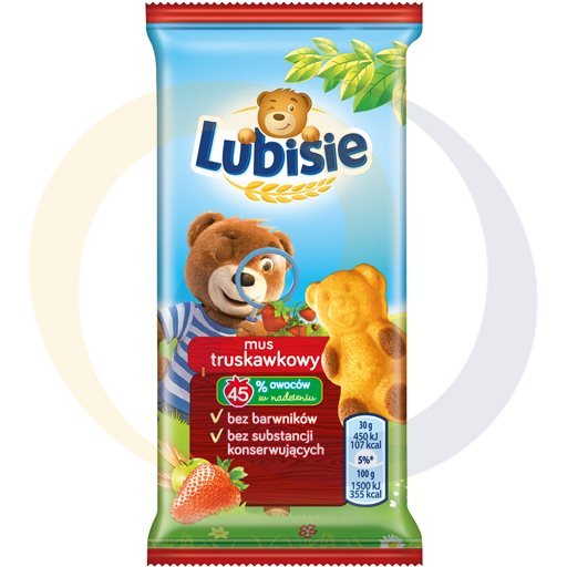 Любися бисквитный торт с начинкой из яблок и клубники 30 г